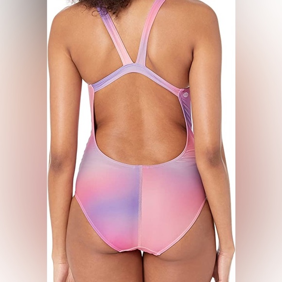 Adidas Women's Standard Melbourne Printed 3 Stripes Swimsuit - Picture 2 of 8